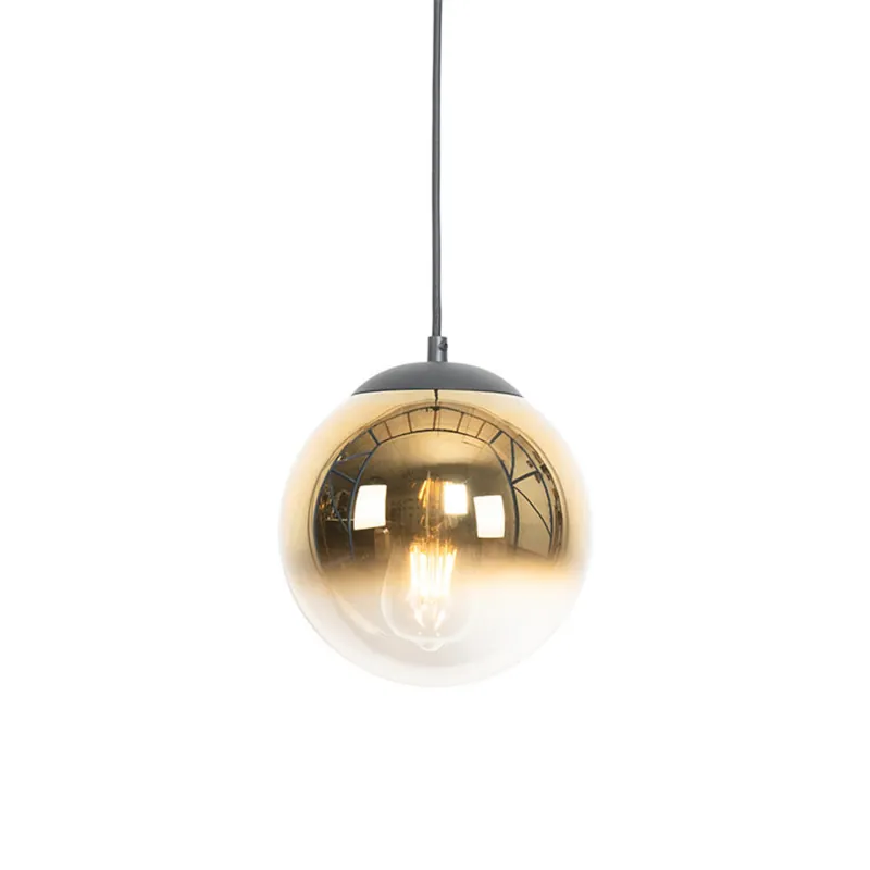 Superprijs Qazqa hanglamp pallon goudkleurig e27