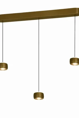 Voordeelprijs Freelight Hanglamp Cosmo 3 lichts L 90 cm comfortlift brons goud