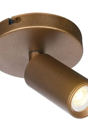 Freelight Spot Scolo 1 lichts Ø 10 cm brons goud Bestseller