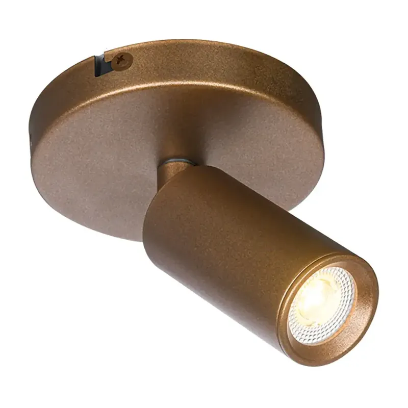 Freelight Spot Scolo 1 lichts Ø 10 cm brons goud Bestseller