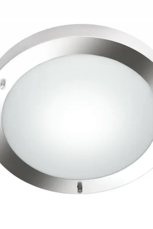 Koop Vandaag Prachtige 1-lichts plafondlamp in mat nikkel