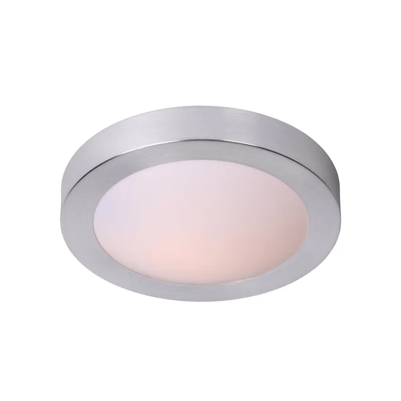 Lucide FRESH - Plafonnière Badkamer - Ø 27 cm - 1xE27 - IP44 - Mat chroom Seizoensaanbieding