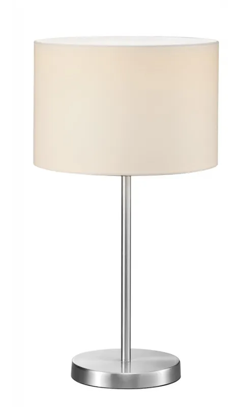 Goedkoop Moderne 1-lichts tafellamp in mat nikkel
