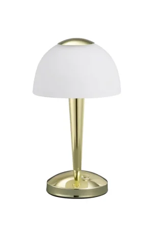 Goedkoop Chique 4,5 watt LED tafellamp in gepolijst messing