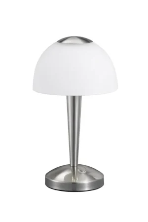 Charmante 4,5 watt LED tafellamp in mat nikkel Meest Verkocht