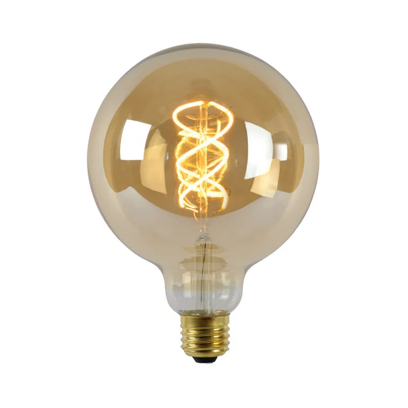 Koop Online Lucide G125 - Filament lamp - Ø 12,5 cm - LED 3 StepDim (Memory) - E27 - 1x4,9W 2200K - Amber