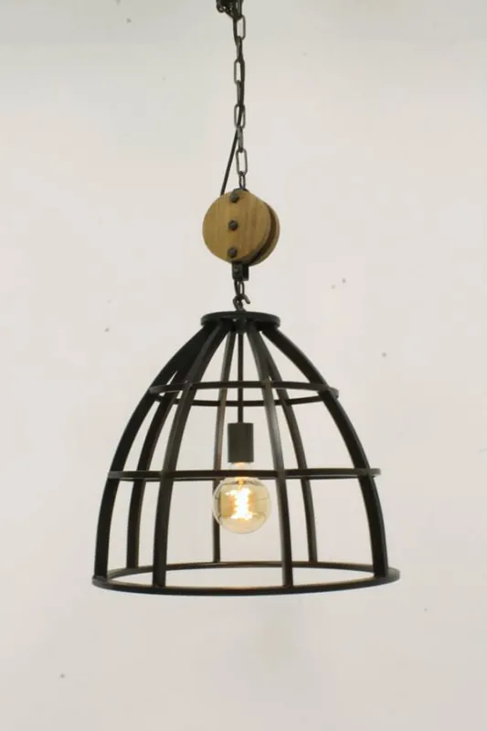 Industriële hanglamp MATRIX BIRDIE XS zwart | Ø 35 cm Beperkt Aanbod