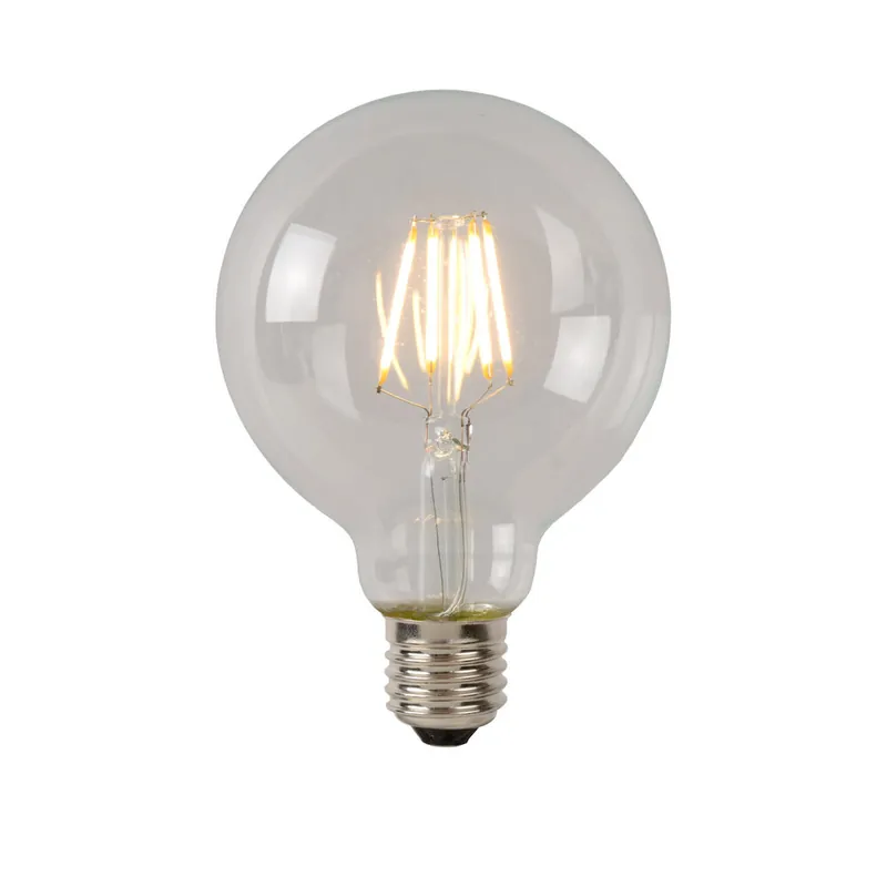 Lage Kosten Lucide G80 Class B - Filament lamp - Ø 8 cm - LED Dimb. - E27 - 1x7W 2700K - Transparant