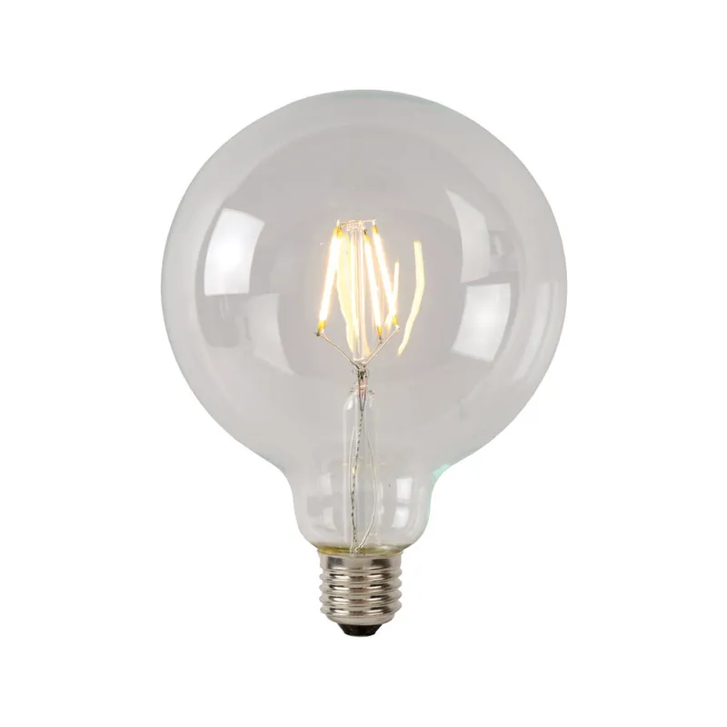 Snelle Levering Lucide G95 Class B - Filament lamp - Ø 9,5 cm - LED Dimb. - E27 - 1x7W 2700K - Transparant