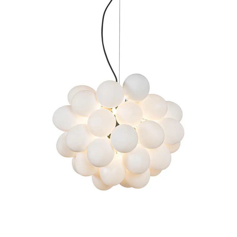 Populair Qazqa hanglamp uvas wit g9