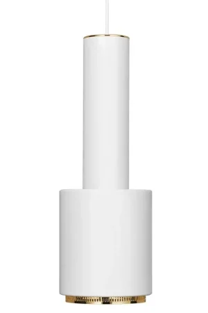 Artek - A110 Hanglamp "Hand Grenade" wit / messing Lage Prijs