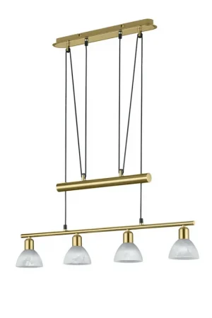 Aantrekkelijke 24 watt LED hanglamp in mat messing Lage Prijs