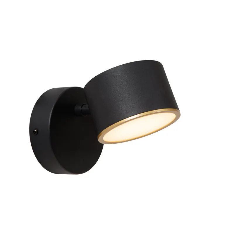 Voordeelprijs Lucide GIAN - Wandlamp - LED Dimb. - 1x9W 2700K - Zwart
