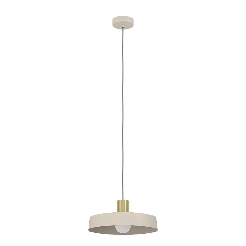 Finale Uitverkoop EGLO Valdiola Hanglamp - E27 - Ø 36 cm - Beige/Goud - Staal