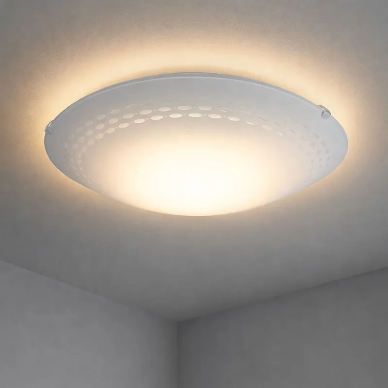Laatste Kans LED wand- en plafondlamp, wit, mat glas, TWISTER