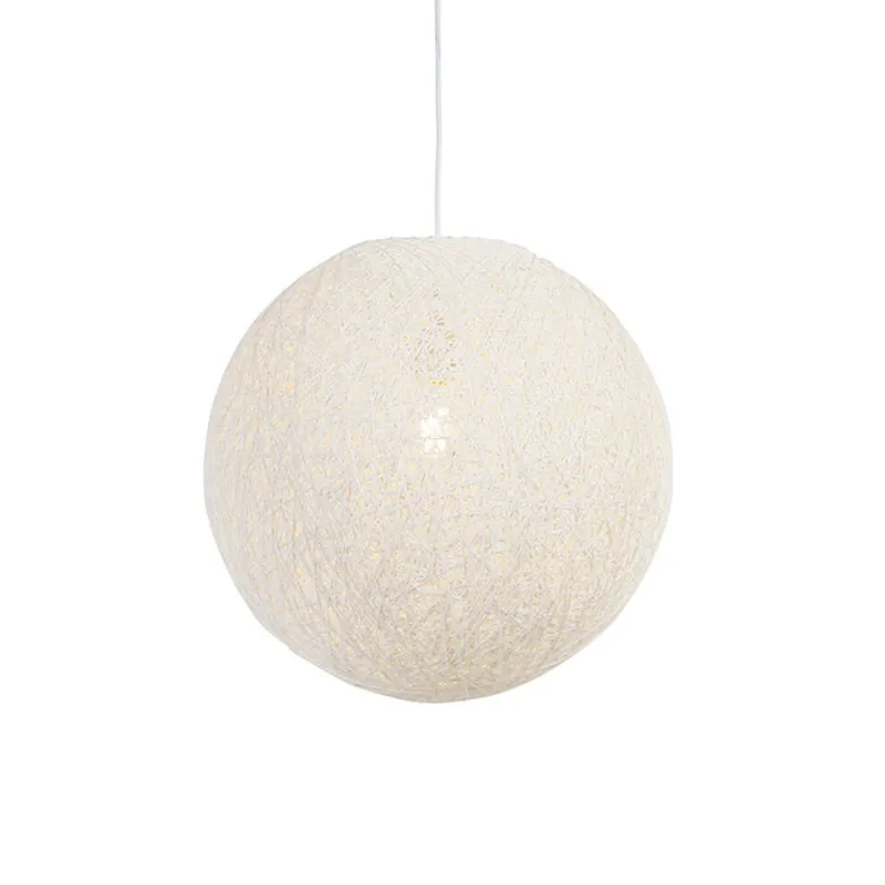 Fabrieksprijs Qazqa hanglamp corda wit e27