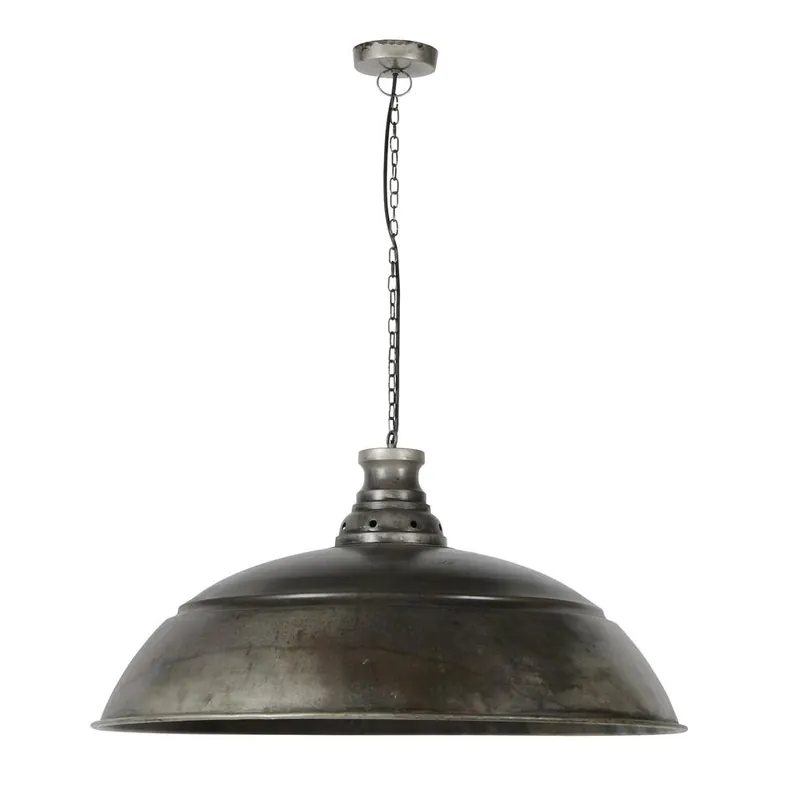 Hoge Kwaliteit Industriële hanglamp Leonard 80 cm - Zilver - Zilverkleurig