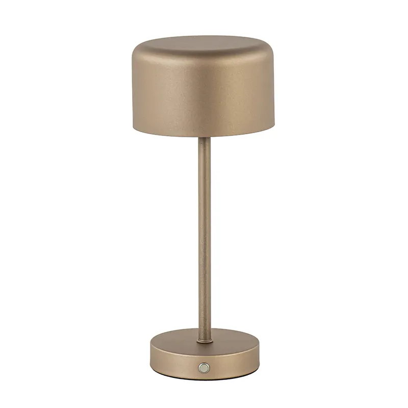 LED tafellamp op batterij brons dimbaar Gratis Retour