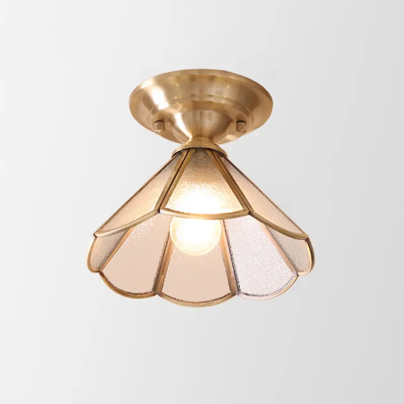 Minimalistische Eenspoeds Plafondlamp in Messing Voordeelprijs