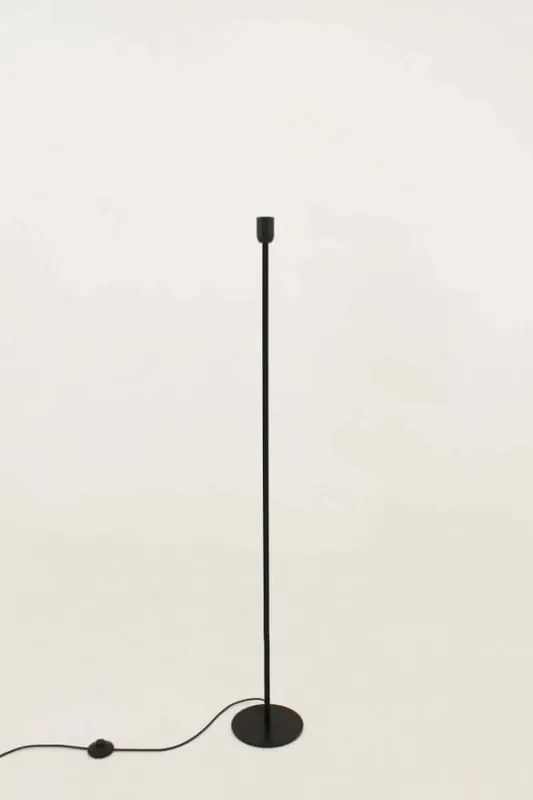 Zwarte vloerlamp 1-lichts TUBE 135 cm | Exclusief lichtbron Nieuw
