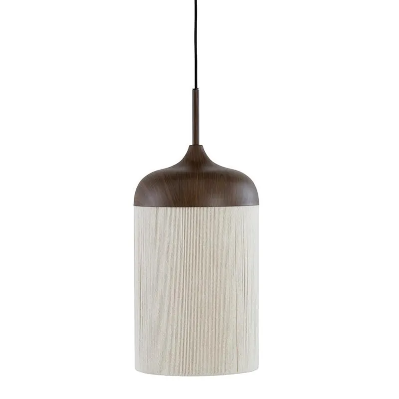 Korting Hanglamp Dania - Bruin/Crème - Ø27.5x52cm