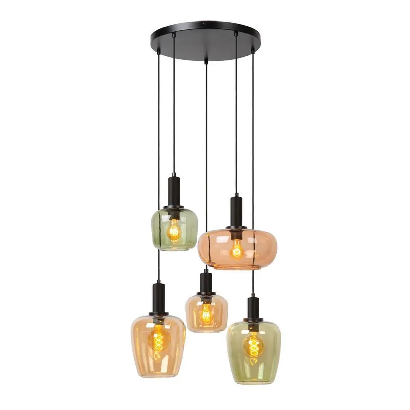 Lucide ILONA Hanglamp - Zwart Voordeelprijs