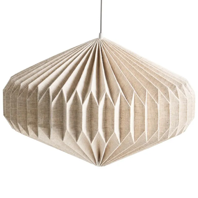 Korting VISMAN - Plafondlamp - Beige - Katoen