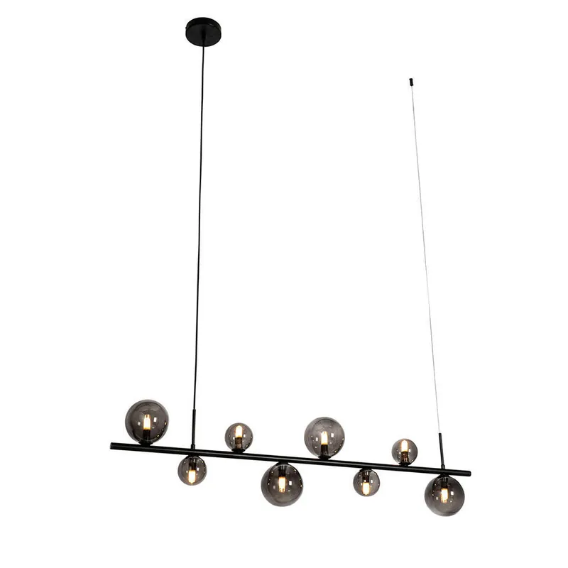Korting Qazqa hanglamp monaco grijs g9