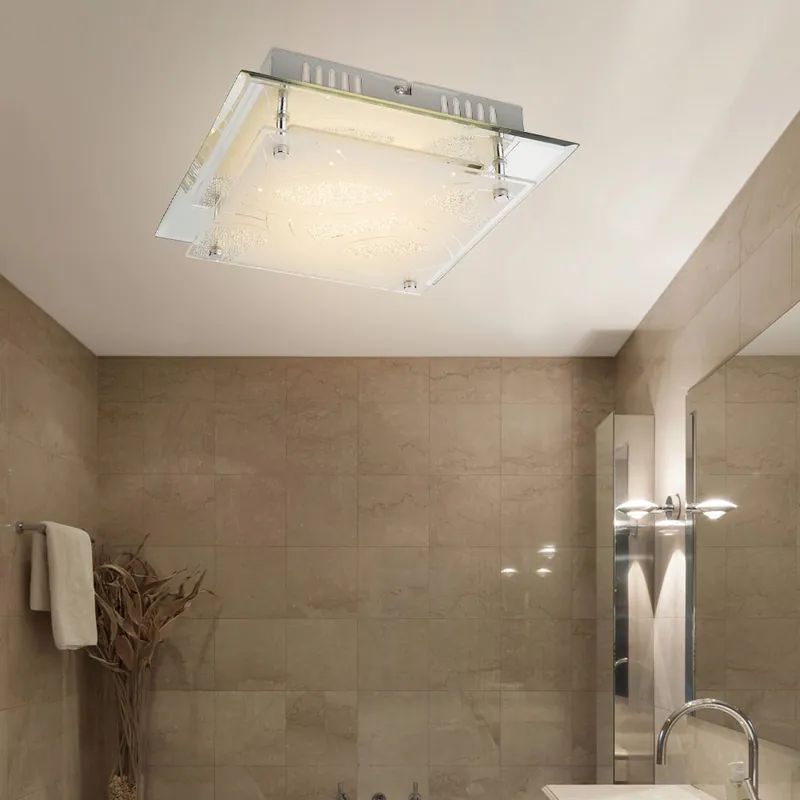 12W LED keuken plafondlamp met glas met Decor NOIR Seizoensaanbieding