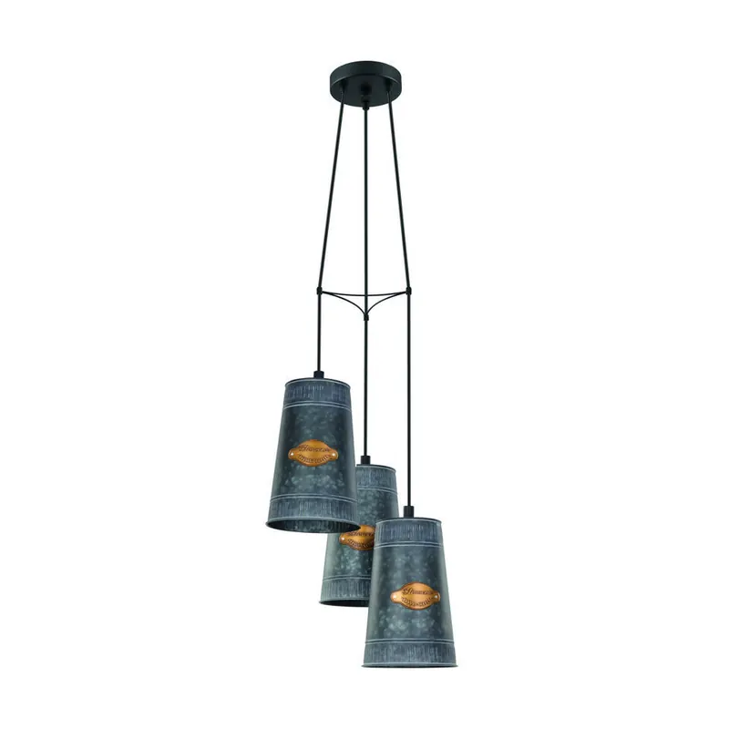 Nieuw EGLO Honeybourne Hanglamp - E27 - Staal - Zwart/Goud