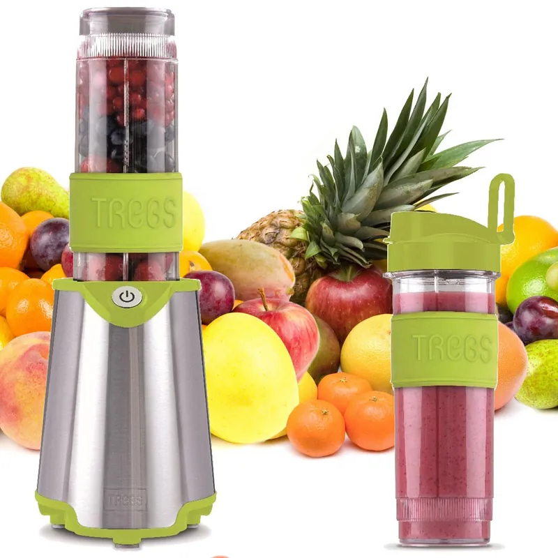 H300 watt roestvrijstalen blender met 2 drinkbekers Dagaanbieding