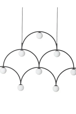 Exclusieve Aanbieding Pholc Bounce 169 Hanglamp zwart, opaal