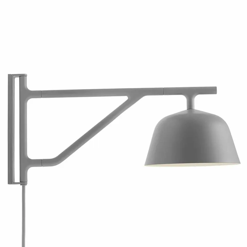 Laatste Versie Muuto Ambit wandlamp grijs