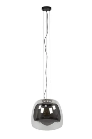 Tijdelijk Beschikbaar Hoyz Collection - Hanglamp 1L Drift XL Glass - Smoke Grey Glas