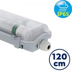 LED TL waterdicht armatuur voor 2 TL buizen | IP65 en IK08 | 120 cm Nu Kopen