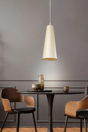 Hanglamp, stof, crème, 20 cm, RAZZI Hete Deal