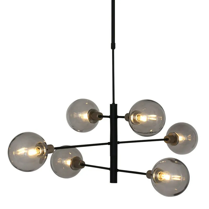 Steinhauer Hanglamp Constellation 6 lichts Ø 105 cm 2709 zwart Flitsaanbieding