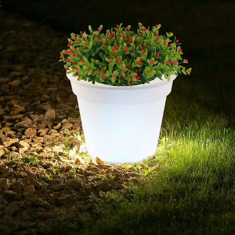 Bestseller LED zonnebloempot voor decoratieve buitenverlichting