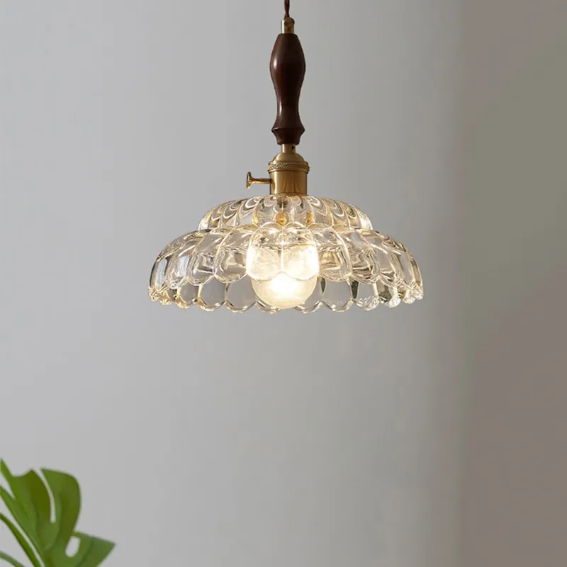 Moderne Koperen Hanglamp met Houten Handvat Dagaanbieding