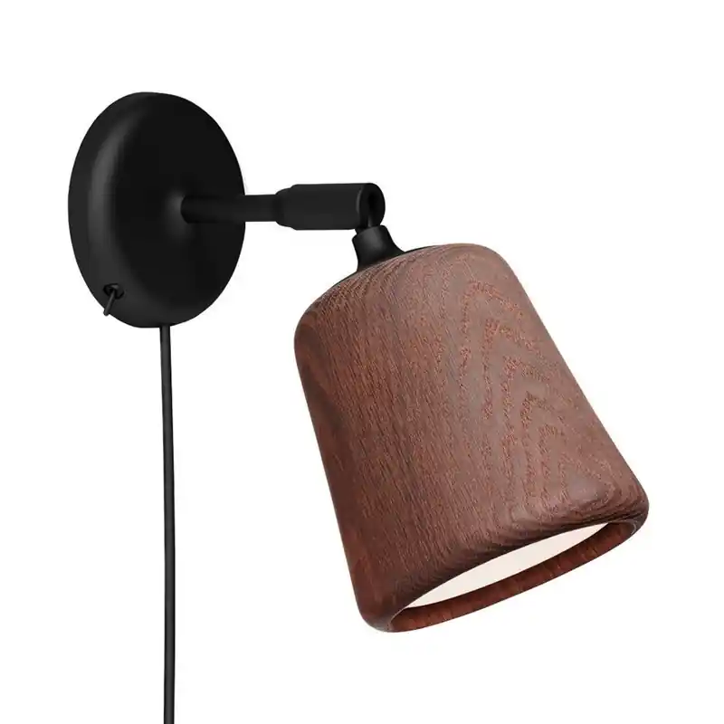 Direct Beschikbaar New Works - Material WandLamp Gerookt Eiken