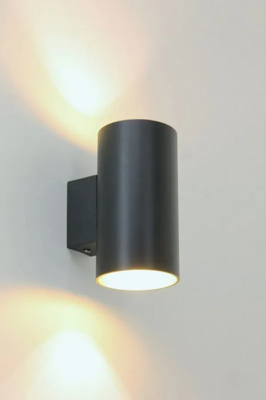 Gereduceerde Prijs Ronde wandlamp ZITA I LED 2-lichts | Zwart met goud