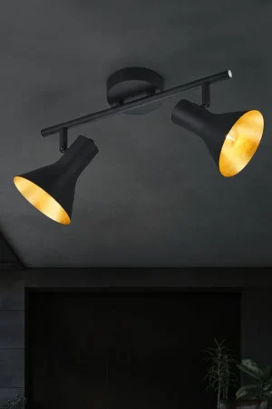 Plafondlamp in zwart goud voor uw vier muren Nina Uitverkoop