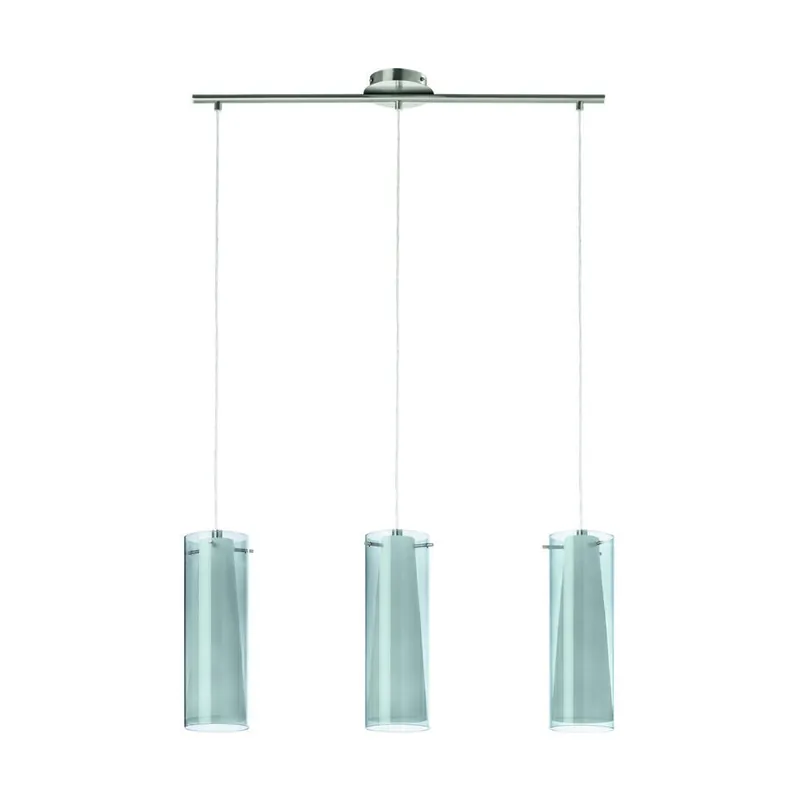 EGLOPintoNeroHanglamp-Nikkel-Mat-Zwart-Transparent,Wit Weekendaanbieding