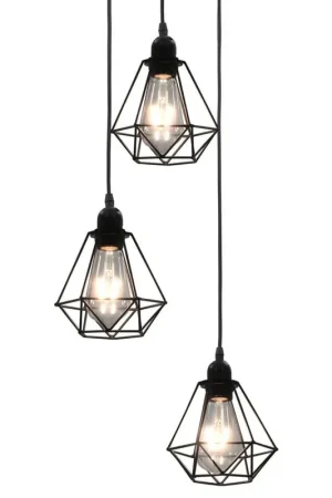 Bestel Nu vidaXL - Plafondlamp - Zwart - Metaal
