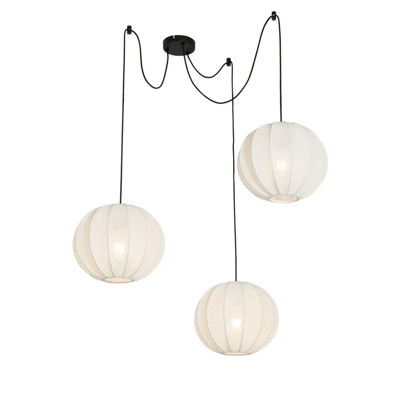 Shop Nu Qazqa hanglamp plu wit e27
