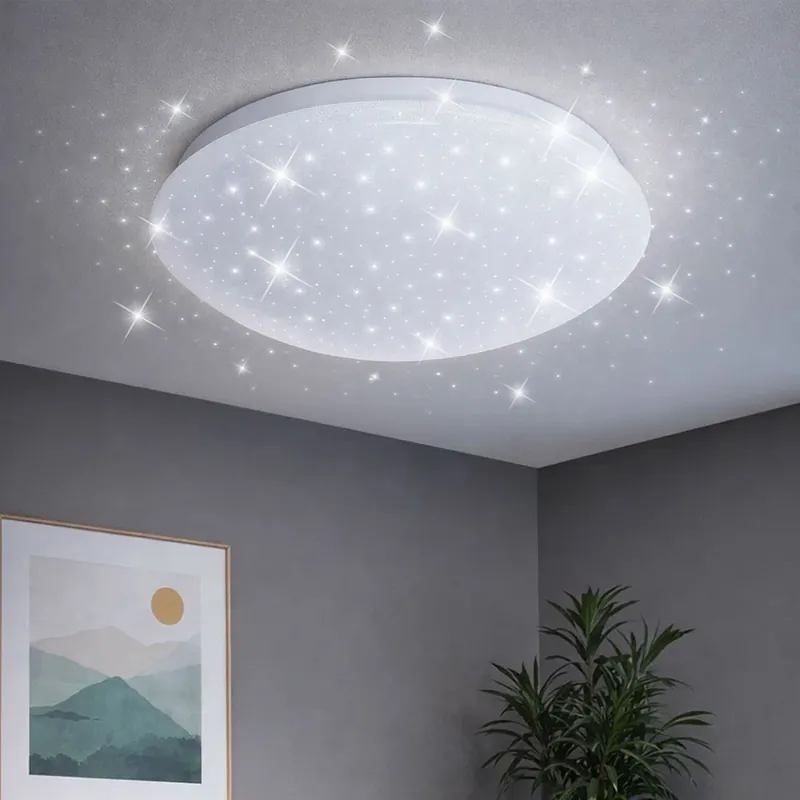 LED plafondlamp met sterrenhemel effect D 26 cm Aanbieding
