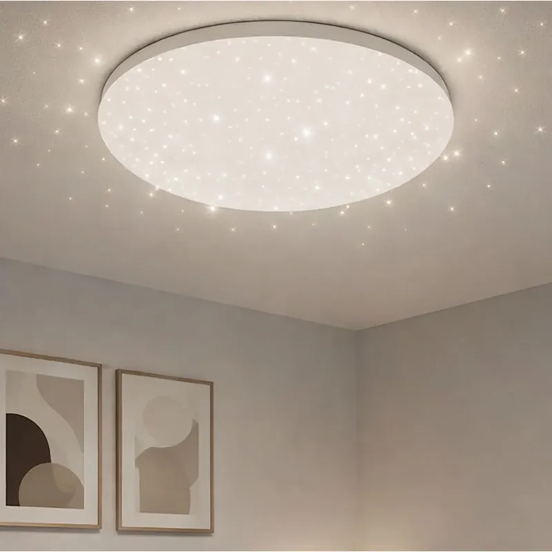 Rechtstreeks Van De Fabrikant LED plafondlamp, sterrenhemel effect; neutraal wit, D 33 cm