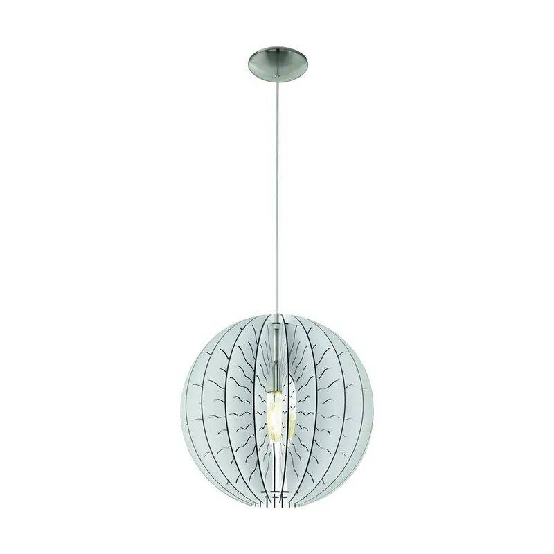 EGLO Fabessa Hanglamp - E27 - Hout - Wit:Grijs Beste Prijs