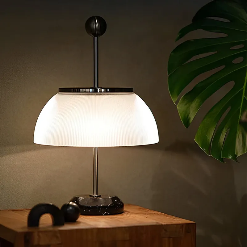 Meest Verkocht H Tafellamp met Glazen Kom Schaduw Italiaanse Decoratieve Lamp
