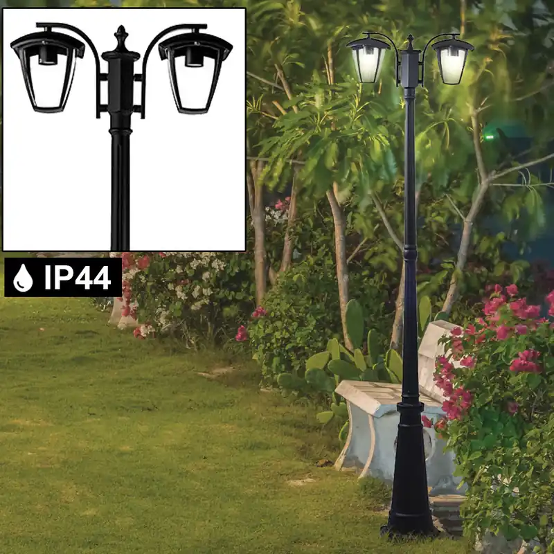 Bestseller Staande lamp in zwart ALU voor de tuin VT-739
